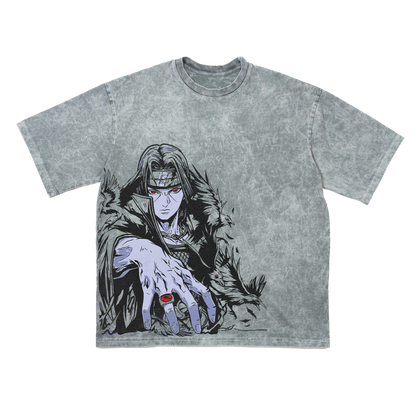 ITACHI GRAY OVERSIZE T-SHIRT - NARUTO