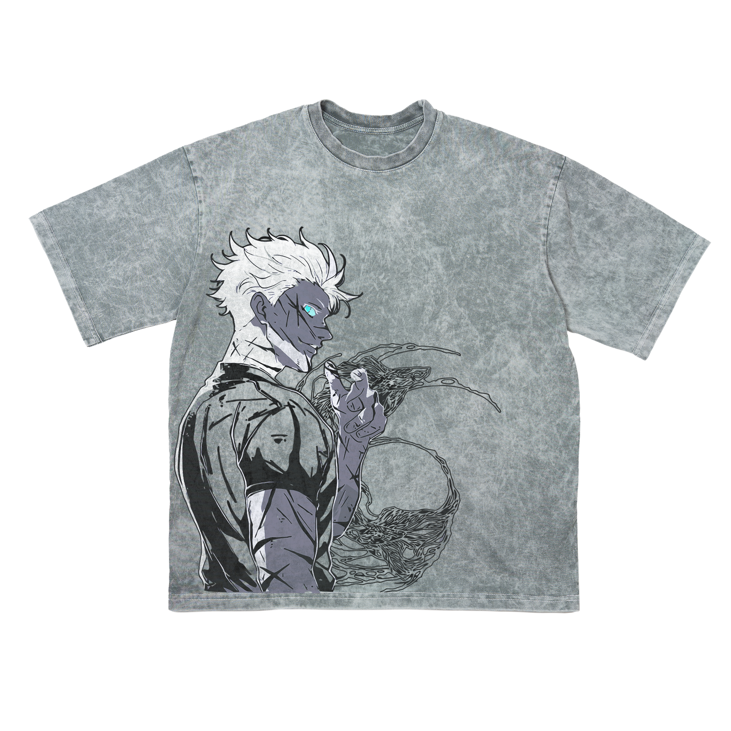GOJO GRAY OVERSIZE T-SHIRT - JUJUTSU KAISEN