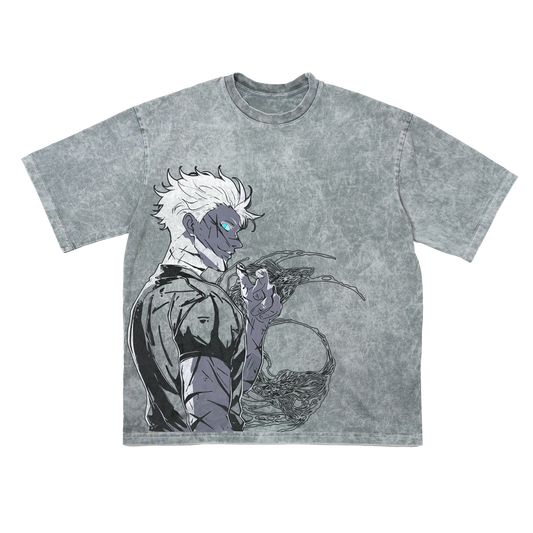 GOJO GRAY OVERSIZE T-SHIRT - JUJUTSU KAISEN