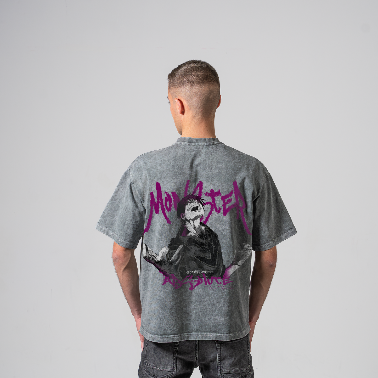 TOJI GRAY OVERSIZE T-SHIRT - SOLO LEVELING